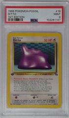 V1619: 1999: Ditto: 18/62: Fossil: PSA: 9: MINT: 102261147